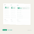 Alphabet tracing workbook