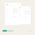Undated weekly planner