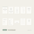 Complete wedding stationery set